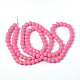 Painted Glass Round Bead Strands X-DGLA-S071-8mm-33-2