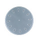 フラットラウンドい時計の壁の装飾シリコーン型  UVレジン用  エポキシ樹脂工芸品作り  ゴーストホワイト  334x10mm SIMO-PW0001-421-3