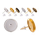 Impostazioni di orecchini in ottone IFIN-YW0001-15-1