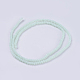 Chapelets de perle en verre opaque de couleur unie X-GLAA-F076-A11-2