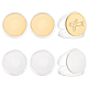 BENECREAT 6Pcs Blank Challenge Coins 1.57 Inch Diameter Round Engraving Blanks Coins Metal Stamping Blank Coin for DIY Souvenir Medals (Golden & Silver) AJEW-BC0006-43-1