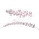 Pandahall elite 340 pcs perles de verre teintées environnementales perles rondes nacrées HY-PH0009-RB091-6
