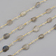 Handmade Natural Labradorite Beaded Chains CHC-I031-11F-4