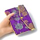 Tela de bordado floral rectangular bolsos de mano ABAG-YW0001-03D-4