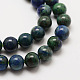 Natural Chrysocolla and Lapis Lazuli Beads Strands G-G735-07-6mm-3
