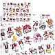 5D Stereoscopic Embossed Art Water Transfer Puppy Stickers Decals MRMJ-S008-086F-1
