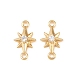 Латунные подвески из прозрачного кубического циркония KK-H524-14G-1