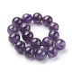 Natural Amethyst Beads Strands G-G099-12mm-1-2