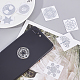OLYCRAFT 15pcs Energy Rune Stickers Geometry Orgone Pyramid Sticker Self Adhesive Silver Brass Stickers Energy Tower Material for Scrapbooks DIY Resin Crafts Phone & Water Bottle Decoration DIY-OC0002-45-7