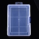 Cajas de almacenamiento de cuentas de plástico rectangulares CON-YW0001-32-1