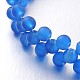Transparent Glass Beaded Anklets AJEW-AN00081-3