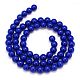 Synthetic Lapis Lazuli Dyed Round Bead Strands G-P070-48-8mm-1