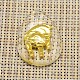 Plateada de oro con incrustaciones de latón colgantes de cristal transparente GLAA-I003-12-1