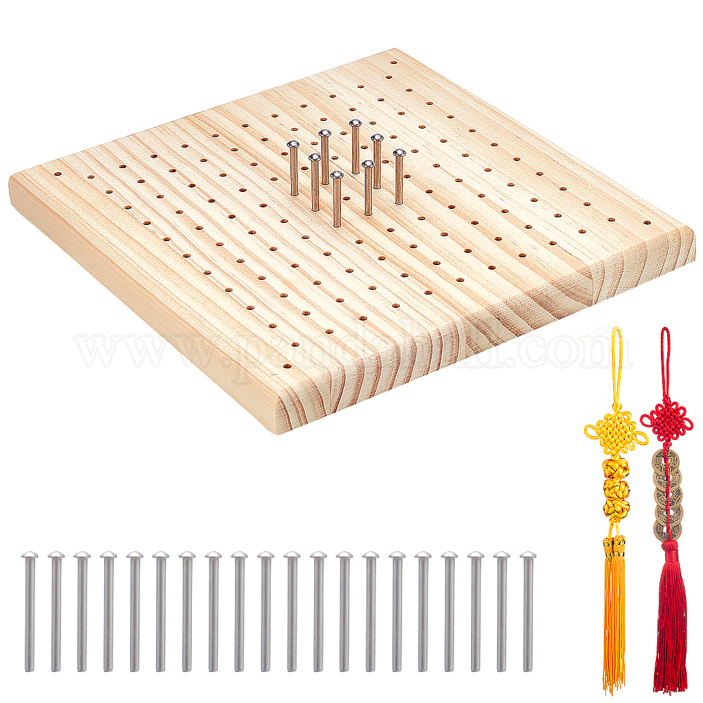 Planche à Perles En Bois - Pour Création Bijoux DIY - Bracelets, Colliers - Marques De Mesure Incluses
