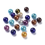 Perles acryliques laquées, perles de miracle, Perle en bourrelet, ronde, couleur mixte, 14mm, Trou: 2mm, environ 330 pcs/500 g