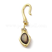 Застежки-крючки S-образные из латуни KK-U059-26G-01