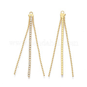 Brass Big Chain Tassel Pendants KK-S355-003-NF