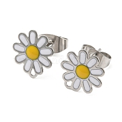 Серьги-гвоздики из нержавеющей стали 304 STAS-B047-28P-01