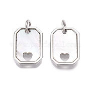 Подвески из латуни и ракушек KK-N254-212P
