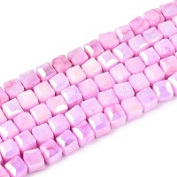 Антикоррозийные гальванические стеклянные бусины&nbsp;GLAA-T025-4mm-10G