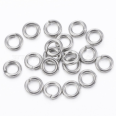 304 Stainless Steel Open Jump Rings X-STAS-H555-11P