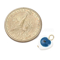 Натуральные пресноводные ракушки синего цвета от сглаза PALLOY-JF04548-02