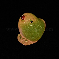 Décoration d'exposition de poussins en résine lumineuse&nbsp;RESI-WH0038-10G