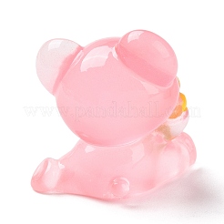 Ornements mignons de petit ours en résine lumineuse&nbsp;RESI-Z008-01C