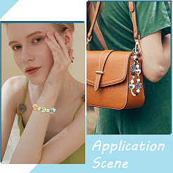 55 шт. акриловые бусины с УФ-покрытием FIND-SP0002-69