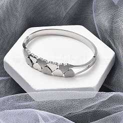 Bracelets à charnière en acier inoxydable 304 pour femmes&nbsp;BJEW-A011-19P