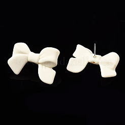 Accessoires de boucles d'oreilles en plastique ccb peintes à la bombe&nbsp;CCB-Q091-07G