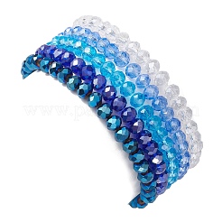 5 pièces ensemble de bracelets extensibles en perles de verre&nbsp;BJEW-JB09677-01