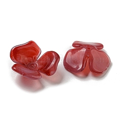 Cabochons en acrylique opaque bicolore&nbsp;OACR-G034-03D
