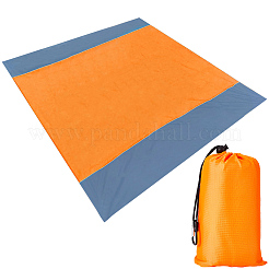 Квадратный водонепроницаемый коврик для пикника из полиэстера с 4 колышком&nbsp;AJEW-WH20080-37B