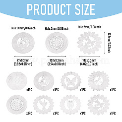 8 pièce 8 styles 201 breloques/liens de connecteur en acier inoxydable&nbsp;STAS-TA0006-25