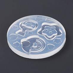 Moules en silicone de qualité alimentaire étoile et beignet et bouteille&nbsp;DIY-I086-01