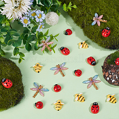 80шт 4 стиля непрозрачные кабошоны из смолы&nbsp;CRES-SP0001-02