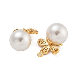 Латунные микро проложить кубического циркония подвески&nbsp;KK-U036-04G