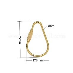 Латунные брелоки с карабином KK-ZX025-65C