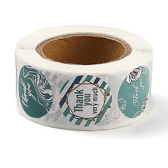 1-дюймовые бумажные наклейки на тему спасибо X-DIY-L035-011C