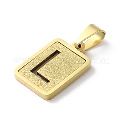 Alphabet-Anhänger aus Edelstahl 304&nbsp;STAS-S152-01G-L
