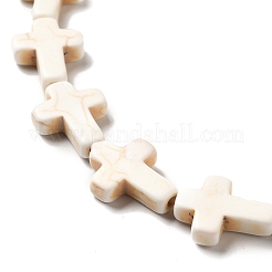 Нити из синтетических бирюзовых бусин&nbsp;G-E594-22B