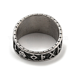304ステンレスリング  シンボル  内径：19mm&nbsp;RJEW-B055-04AS-03