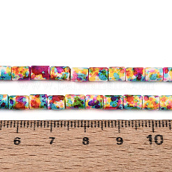 Синтетических нитей бирюзовые бусы&nbsp;TURQ-T005-01A-04