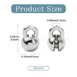 20 embouts de perles en laiton.&nbsp;KK-FS0002-18P