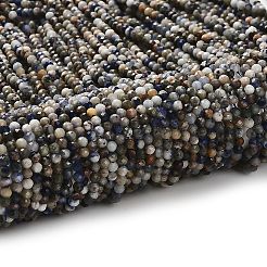 Природный содалит бисер нитей&nbsp;LS-G-RM2025-A19-3mm