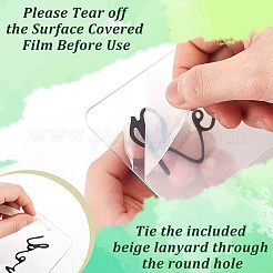 Акриловые зарезервированные подвесные таблички&nbsp;HJEW-PH01556