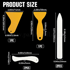 Нож для вскрытия писем из АБС-пластика и скребок TOOL-GF0003-42