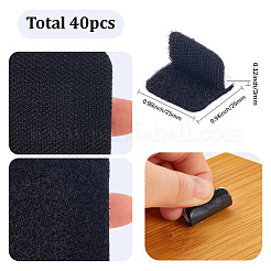 40 шт. самоклеящийся нейлон с полиэстеровыми липучками&nbsp;AJEW-SP0003-22D