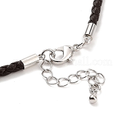 Изготовление плетеных круглых браслетов из искусственной кожи BJEW-H610-01P-09